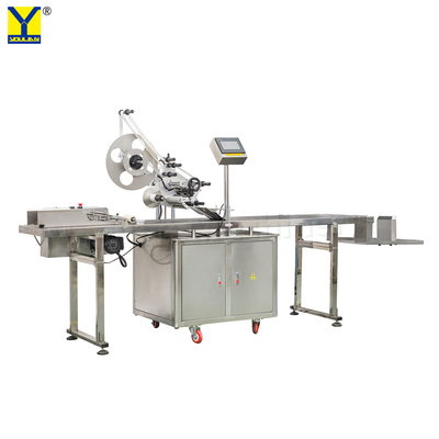 MT-280 Automatic Stand Up Pouch Labeler Machine Plastic Bag Plane Paging and Labeling Machine with Feeder